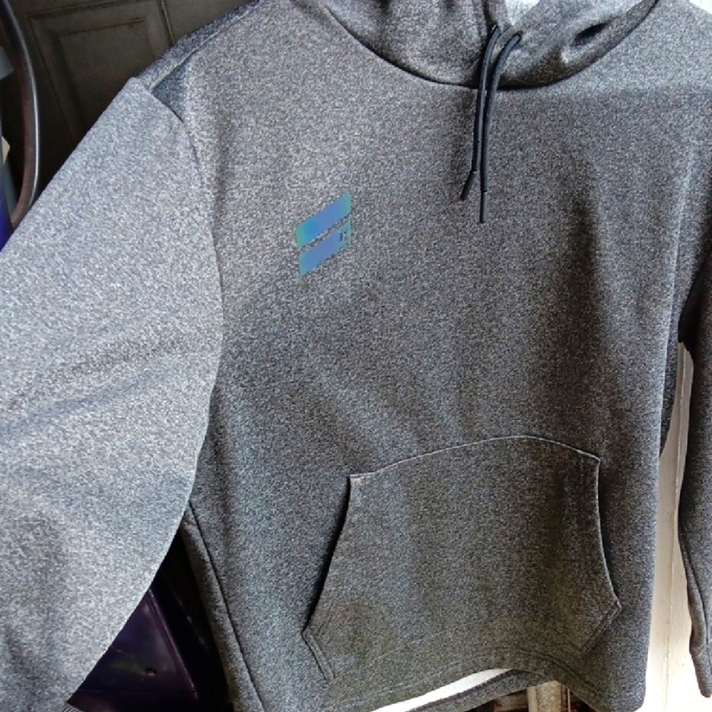 Hurley Charcoal Hoodie with Blue Accent